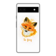 Чехлы с картинкой Лисички для Google Pixel 6a (VPrint) (Девочка Лиса)