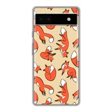 Чехлы с картинкой Лисички для Google Pixel 6a (VPrint) (Лисички)