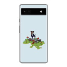 Чехлы с картинкой собаки Патрон для Google Pixel 6a (AlphaPrint) (Сапер Пес)