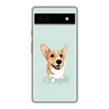 Чехлы с собаками для Google Pixel 6a (VPrint) (Корги)