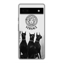 Чохли VERSACE для Гугл Пиксель 6а (PREMIUMPrint) (Доберман Версаче)