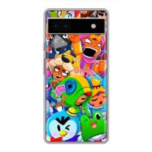 Чехол для Google Pixel 6a Бравл Старс (VPrint)