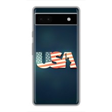 Чехол Флаг USA для Google Pixel 6a (USA)