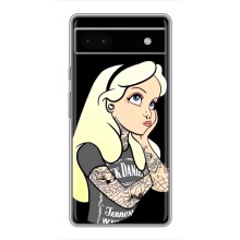 Чехол с печатью для Google Pixel 6a - (Мода) (AlphaPrint) (Девочка в тату)