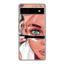 Чехол с печатью для Google Pixel 6a - (Мода) (AlphaPrint) (Макияж)