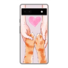 Чехол на Гугл Пиксель 6а с Котами (VPrint) (Любовь к котикам)