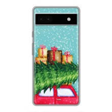 Чехол Новогодняя Елка на Google Pixel 6a (Новогодние подарки)