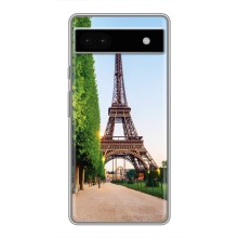 Чехол Эйфелева Башня для Google Pixel 6a - (AlphaPrint) (Дорога в Париж)