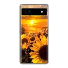 Чохол з Квітами для Google Pixel 6a (поле соняшників)