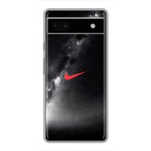 Чохол для Google Pixel 6a - з принтом Найк (AlphaPrint) (Найк червоний)