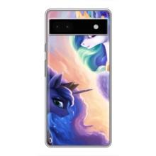 Чехол для Гугл Пиксель 6а - (Единорожки - Новинки) (AlphaPrint) (Единорожки)