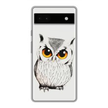 Чохол з пташками на Google Pixel 6a (VPrint) (Мила Сова)