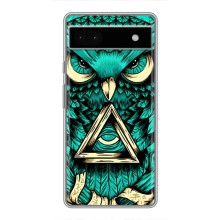 Чохол з пташками на Google Pixel 6a (VPrint) (Сова з оком)