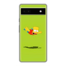 Чехол с Симпсонами для Google Pixel 6a (VPrint) (Барт Симпсон)