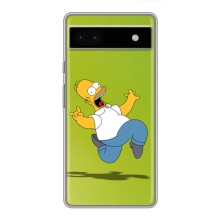 Чехол с Симпсонами для Google Pixel 6a (VPrint) (Гомер Симпсон)