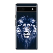 Чехол со Львом для Google Pixel 6a (VPrint) (Синий Лев)