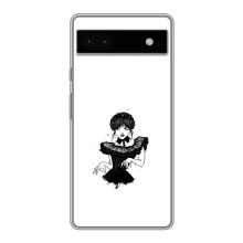 Чехлы Венсдей на Google Pixel 6a Уэнсдей (AlphaPrint) (танец Уэнздей)