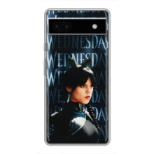 Чехлы Венсдей на Google Pixel 6a Уэнсдей (AlphaPrint) (Уэнздей кошка)
