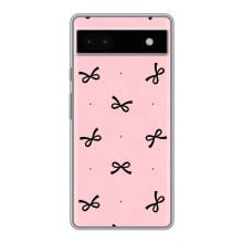 Чехол банты для Google Pixel 6a – Черные бантики
