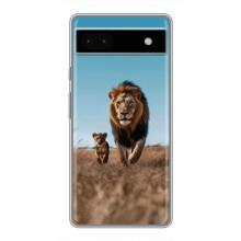 Чехол Король лев на Гугл Пиксель 6а – Мусафа и Симба