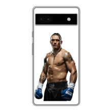 Чехол с картинкой Александр Усик для Google Pixel 6a – Усик на белом