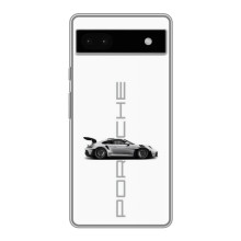 Чохол з авто Порше для Google Pixel 6a – білий порше