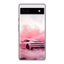 Чохол з авто Порше для Google Pixel 6a – Рожевий Порше