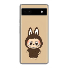 Чехол с Лабубу на Google Pixel 6a – Коричневый Лабубу