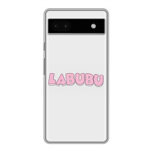 Чехол с Лабубу на Google Pixel 6a – Лого Лабубу