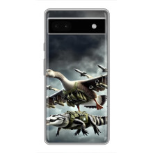 Чехол с мемами тралалело тралала для Google Pixel 6a – Гусини и крокодило