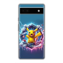 Чохол з Пікачу на Google Pixel 6a (Лого Пікачу)