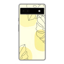 Силиконовый чехол с принтом в цветах на Google Pixel 6a