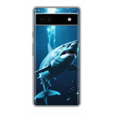 Чехол с картинкой «Хищники» для Google Pixel 6a – Акула