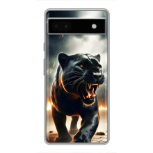 Чехол с картинкой «Хищники» для Google Pixel 6a – Пантера