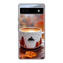 Чехол с уникальным дизайном «Осень с кофе» для Google Pixel 6a – Кофе на природе