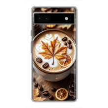 Чехол с уникальным дизайном «Осень с кофе» для Google Pixel 6a – Пряный кофе