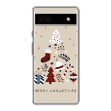 Рождественские Чехлы для Google Pixel 6a (VPrint) (Merry Christmas)