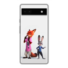Силиконовый чехол с принтом Зоотрополіс для Google Pixel 6a – Джуди и Ник