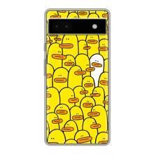 Силиконовый бампер с картинкой животных для Google Pixel 6a (Особенный)