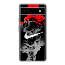 Силіконовый Чохол на Google Pixel 6a з картинкою НАЙК (Nike дим)