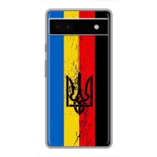 Украинские Чехлы для Google Pixel 6a с картинкой УПА (AlphaPrint) (Флаг УПА)
