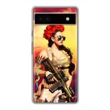 ЗСУ Чохли (TPU) для Google Pixel 6a (Жінка солдат)