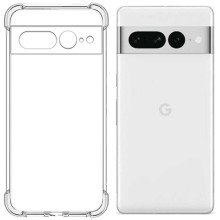 TPU чохол GETMAN Ease logo посилені кути Full Camera для Google Pixel 7 Pro – Прозорий