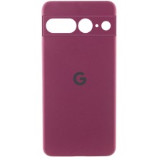 Чехол Silicone Cover Lakshmi Full Camera (AAA) with Logo для Google Pixel 7 Pro (Бордовый)