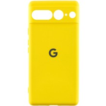 Чехол Silicone Cover Lakshmi Full Camera (AAA) with Logo для Google Pixel 7 Pro (Желтый)