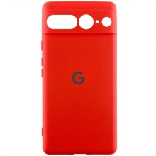 Чехол Silicone Cover Lakshmi Full Camera (AAA) with Logo для Google Pixel 7 Pro (Красный)