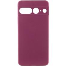 Чехол Silicone Cover Lakshmi Full Camera (AAA) для Google Pixel 7 Pro – Бордовый