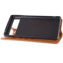 Кожаный чехол-книжка GETMAN Gallant (PU) для Google Pixel 7 Pro – Коричневый