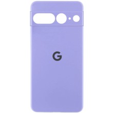 Чохол Silicone Cover Lakshmi Full Camera (AA) with logo для Google Pixel 7 Pro – Бузковий