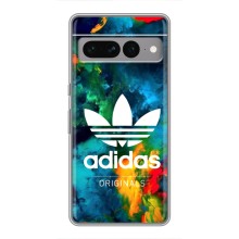 Чехлы Адидас для Google Pixel 7 Pro (AlphaPrint) (Яркий Адидас)